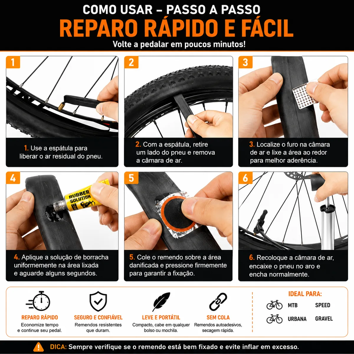 Kit Remendo para Câmara de Ar Autoadesivo
